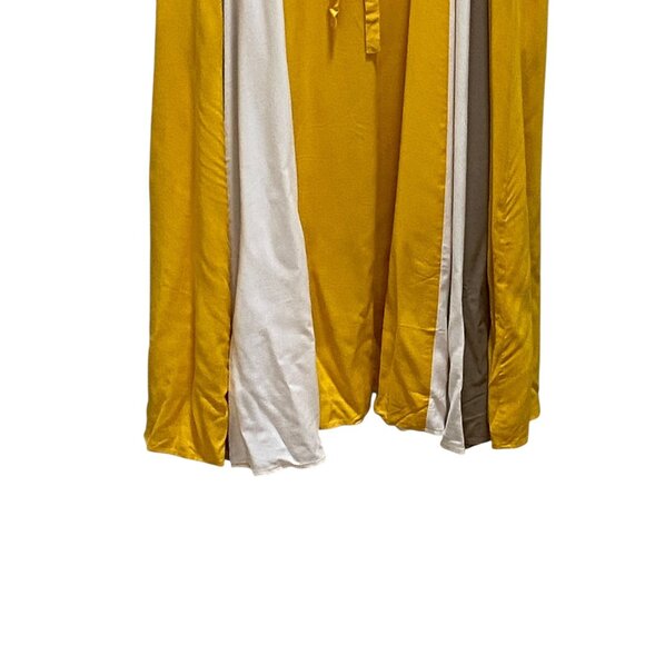 Jessica London Striped Maxi Dress Yellow Size 20W Minimalist Summer Coastal Boho - Picture 7 of 13